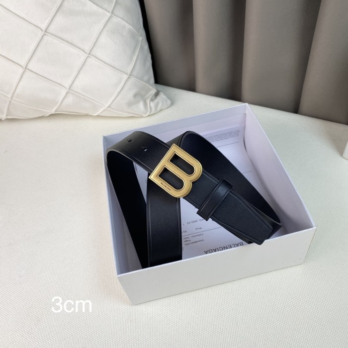 Balenciaga Men Womens Belt Luxury Brand Design Fashion Type with Original Box