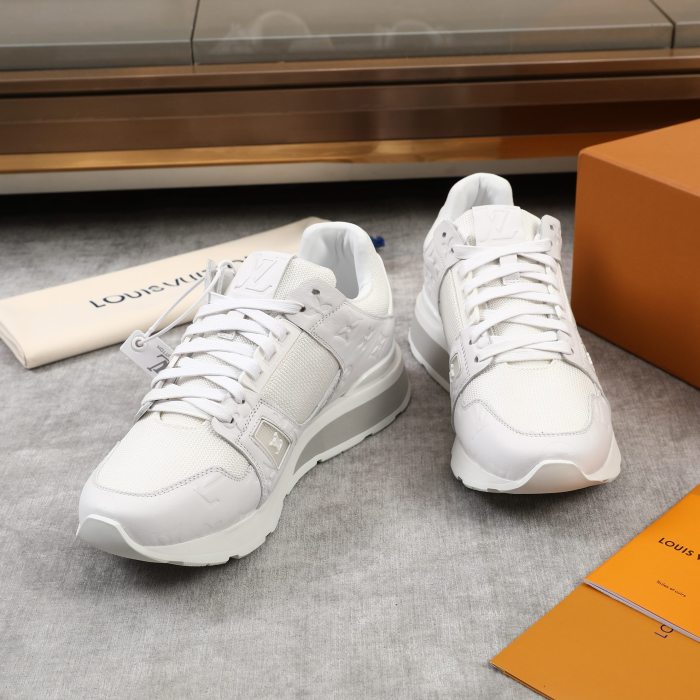Louis Vuitton Men Shoes Sports RUN AWAY SNEAKER Running Design Luxury Brand with Original Box 1A9ZK8 Monogram-embossed grained calf leather and Epi calf leather
