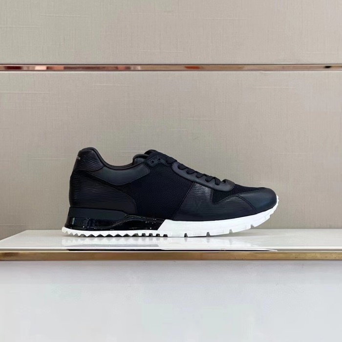 Louis Vuitton Men Shoes Sports RUN AWAY SNEAKER Running Design Luxury Brand with Original Box 1A9ZK8 Monogram-embossed grained calf leather and Epi calf leather