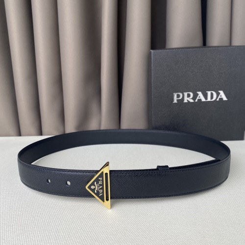 Prada Womens Belt Luxury Brand Fashion Women Belts with Original Box Saffiano Leather Belt