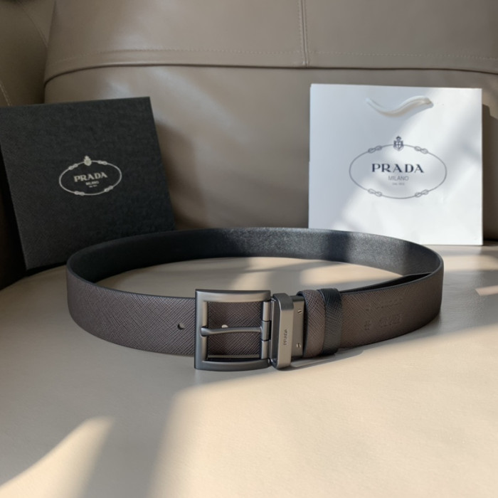 Prada Mens Belt Luxury Brand Fashion Men Belts with Original Box