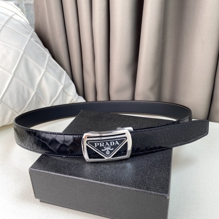 Prada Mens Belt Luxury Brand Fashion Men Belts with Original Box