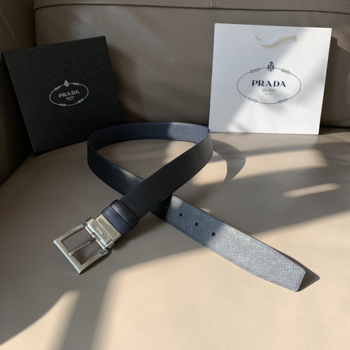 Prada Mens Belt Luxury Brand Fashion Men Belts with Original Box