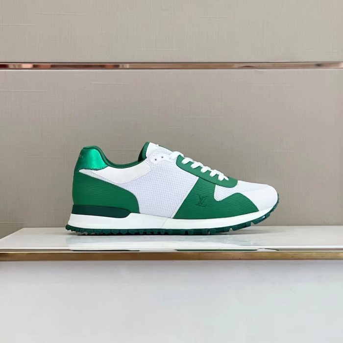 Louis Vuitton Men Shoes Sports RUN AWAY SNEAKER Running Design Luxury Brand with Original Box 1A9ZK8 Monogram-embossed grained calf leather and Epi calf leather