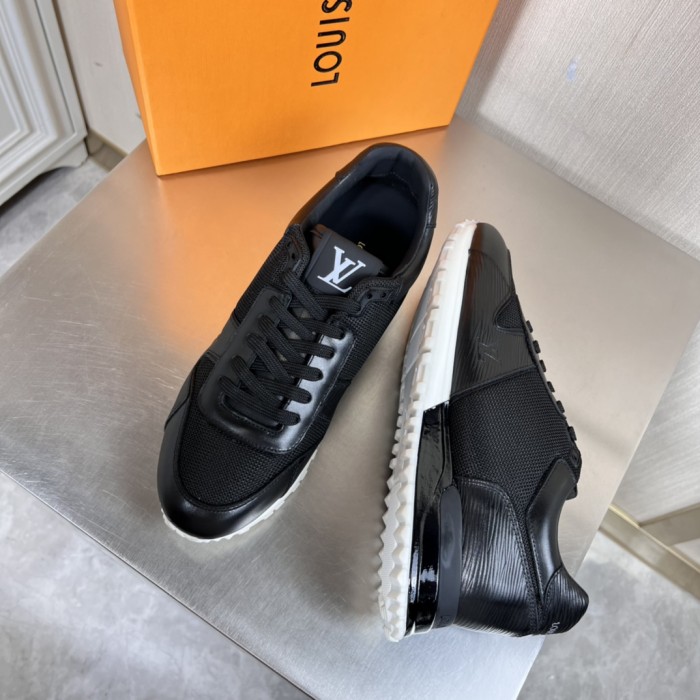 Louis Vuitton Men Shoes Sports RUN AWAY SNEAKER Running Design Luxury Brand with Original Box 1A9ZK8 Monogram-embossed grained calf leather and Epi calf leather