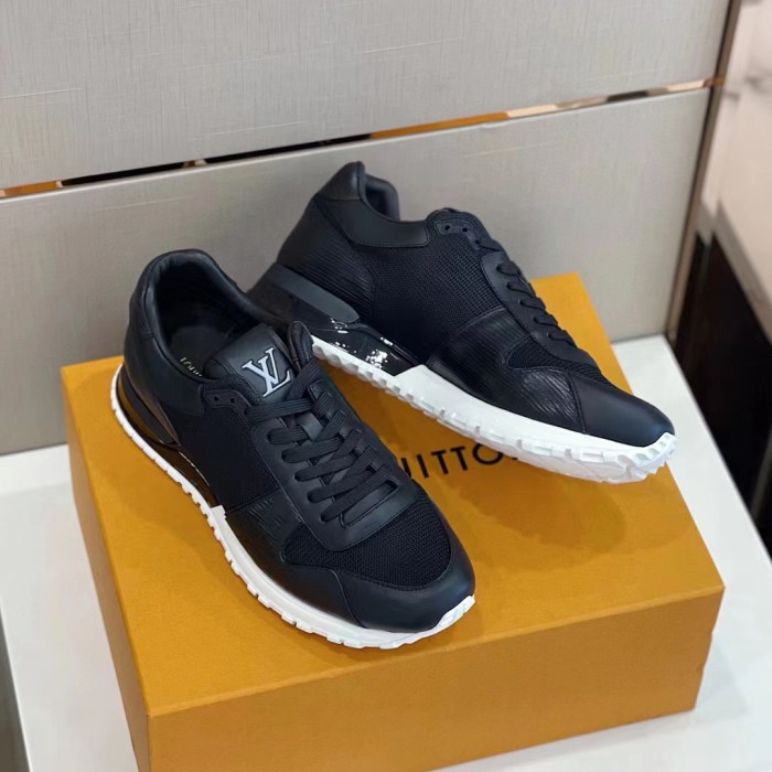 Louis Vuitton Men Shoes Sports RUN AWAY SNEAKER Running Design Luxury Brand with Original Box 1A9ZK8 Monogram-embossed grained calf leather and Epi calf leather