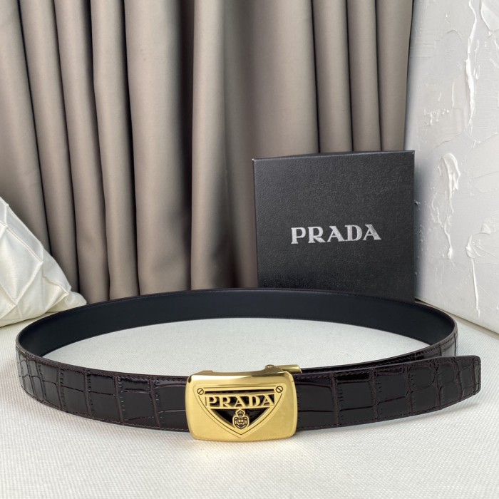 Prada Mens Belt Luxury Brand Fashion Men Belts with Original Box