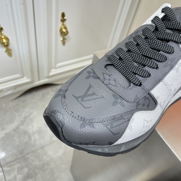 Louis Vuitton Men Shoes Sports RUN AWAY SNEAKER Running Design Luxury Brand with Original Box 1A9ZK8 Monogram-embossed grained calf leather and Epi calf leather