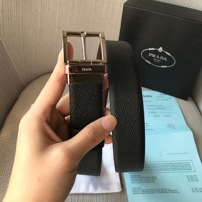 Prada Mens Belt Luxury Brand Fashion Men Belts with Original Box