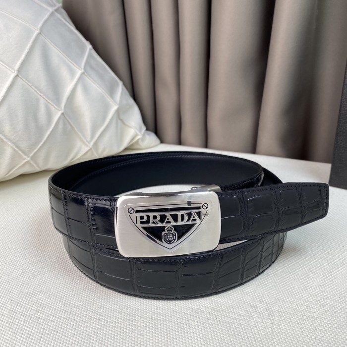 Prada Mens Belt Luxury Brand Fashion Men Belts with Original Box