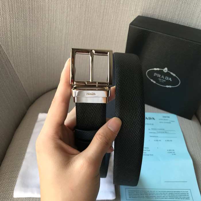 Prada Mens Belt Luxury Brand Fashion Men Belts with Original Box