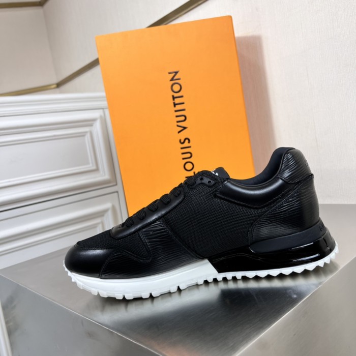 Louis Vuitton Men Shoes Sports RUN AWAY SNEAKER Running Design Luxury Brand with Original Box 1A9ZK8 Monogram-embossed grained calf leather and Epi calf leather
