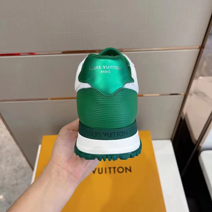 Louis Vuitton Men Shoes Sports RUN AWAY SNEAKER Running Design Luxury Brand with Original Box 1A9ZK8 Monogram-embossed grained calf leather and Epi calf leather
