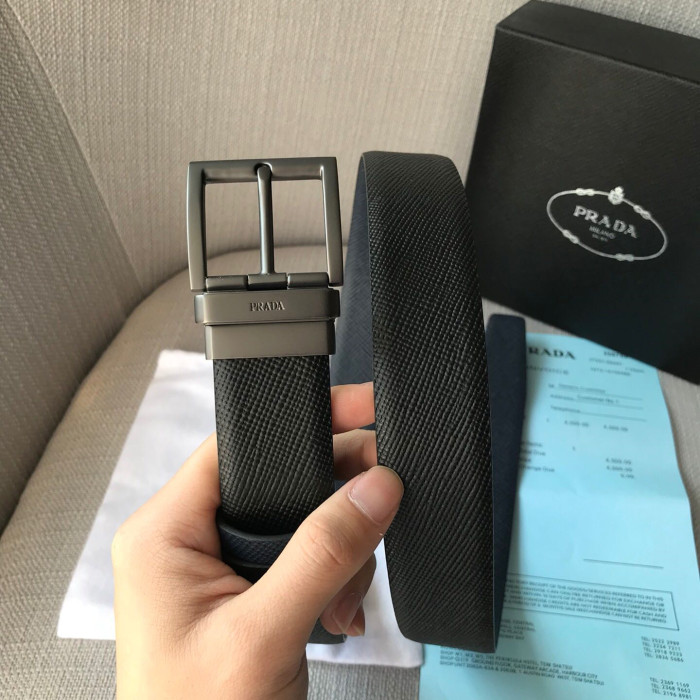 Prada Mens Belt Luxury Brand Fashion Men Belts with Original Box