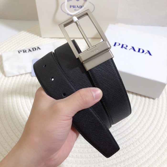Prada Mens Belt Luxury Brand Fashion Men Belts with Original Box