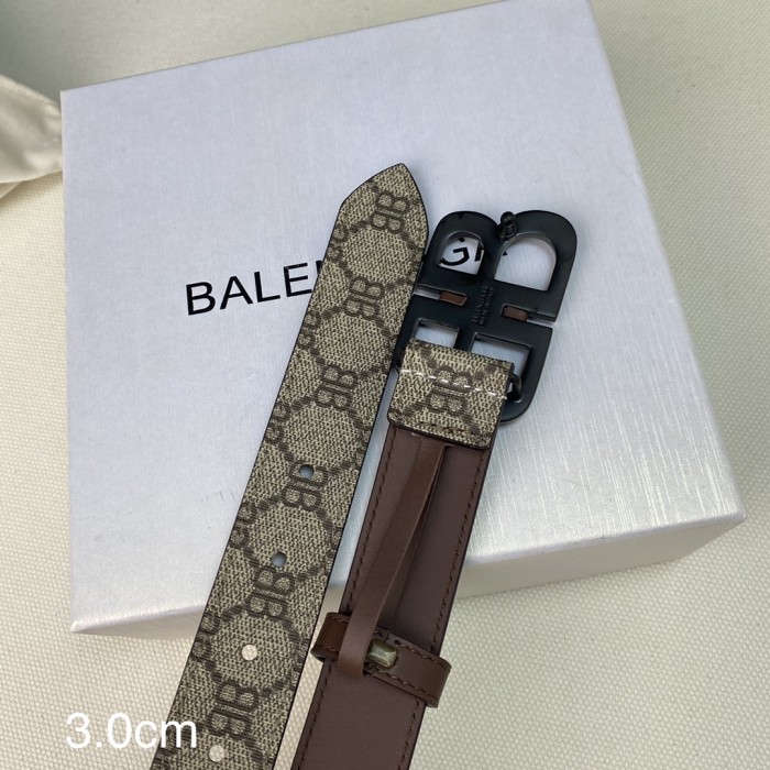 Balenciaga Womens Belt Luxury Brand Design Fashion Type with Original Box