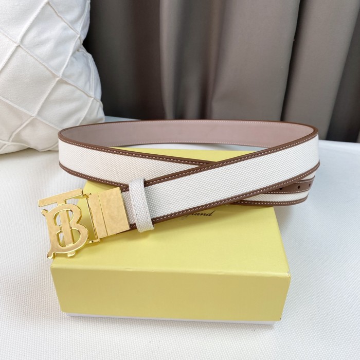 Burberry Womens Belt Luxury Brand Design Fashion Type with Original Box Monogram Motif Canvas and Leather Belt