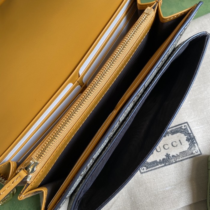 Gucci Womens Mens Bags Wallets Luxury Brand Gucci Padlock card case wallet in leather and GG Supreme with Original Box 658226 KLQIG 9763