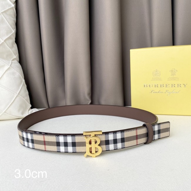 Burberry Womens Belt Luxury Brand Design Fashion Type with Original Box