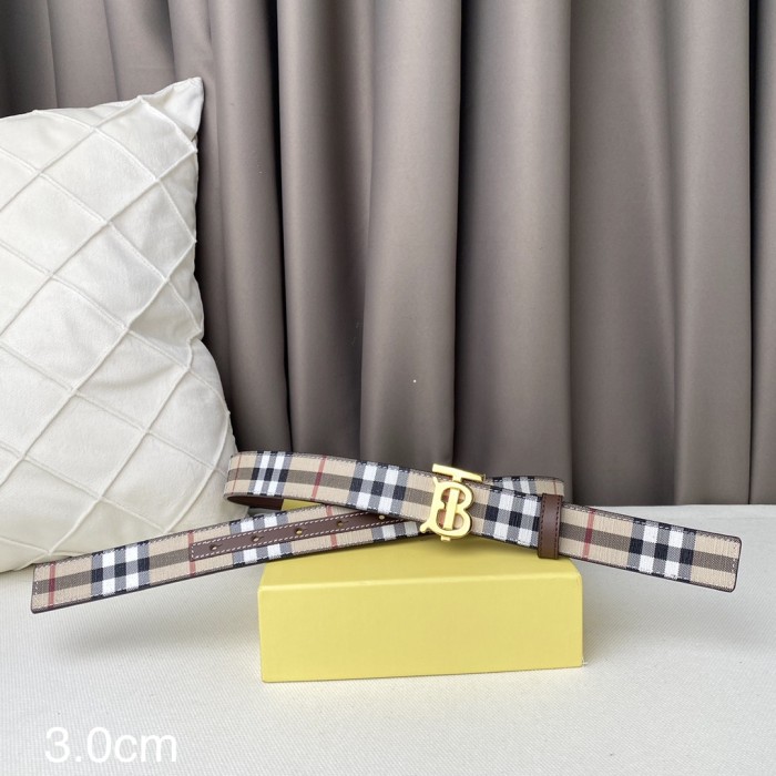 Burberry Womens Belt Luxury Brand Design Fashion Type with Original Box