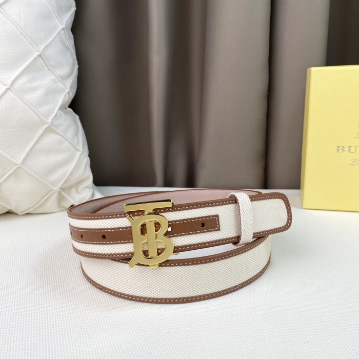 Burberry Womens Belt Luxury Brand Design Fashion Type with Original Box Monogram Motif Canvas and Leather Belt