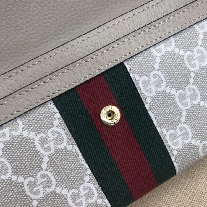 Gucci Womens Mens Bags Wallets Luxury Brand  Gucci GG Supreme Ophidia Continental Wallet with Original Box 523153 96IWG 9794