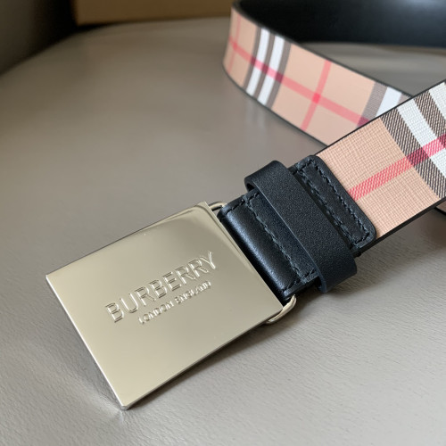 Burberry Mens Belt Luxury Brand Design Fashion Type with Original Box Reversible Plaque Buckle Vintage Check and Leather Belt