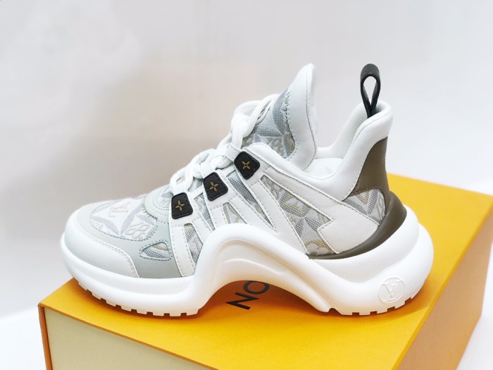 Louis Vuitton Women Shoes Sneakers Luxury Brand Design Fashion LV ARCHLIGHT SNEAKER with Original Box 1AAOWZ