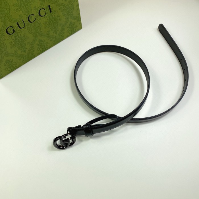 Gucci Womes Belt Luxury Brand Design Fashion Type with Original Box GG Marmont thin belt