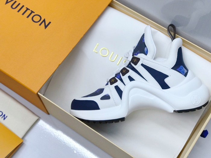 Louis Vuitton Women Shoes Sneakers Luxury Brand Design Fashion LV ARCHLIGHT SNEAKER with Original Box 1AAOWZ