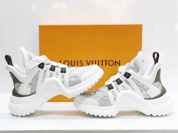 Louis Vuitton Women Shoes Sneakers Luxury Brand Design Fashion LV ARCHLIGHT SNEAKER with Original Box 1AAOWZ