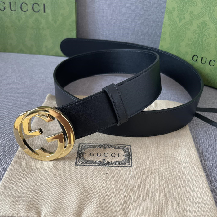 Gucci Men Womens Belt Luxury Brand Design Fashion Type with Original Box Leather belt with interlocking G