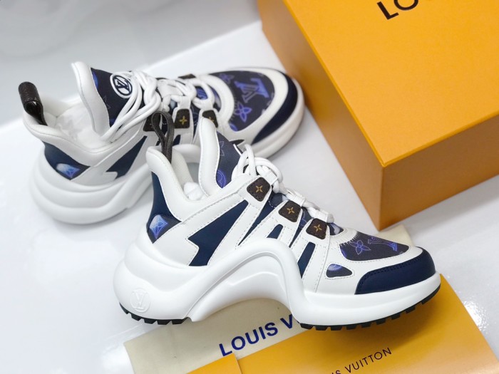 Louis Vuitton Women Shoes Sneakers Luxury Brand Design Fashion LV ARCHLIGHT SNEAKER with Original Box 1AAOWZ
