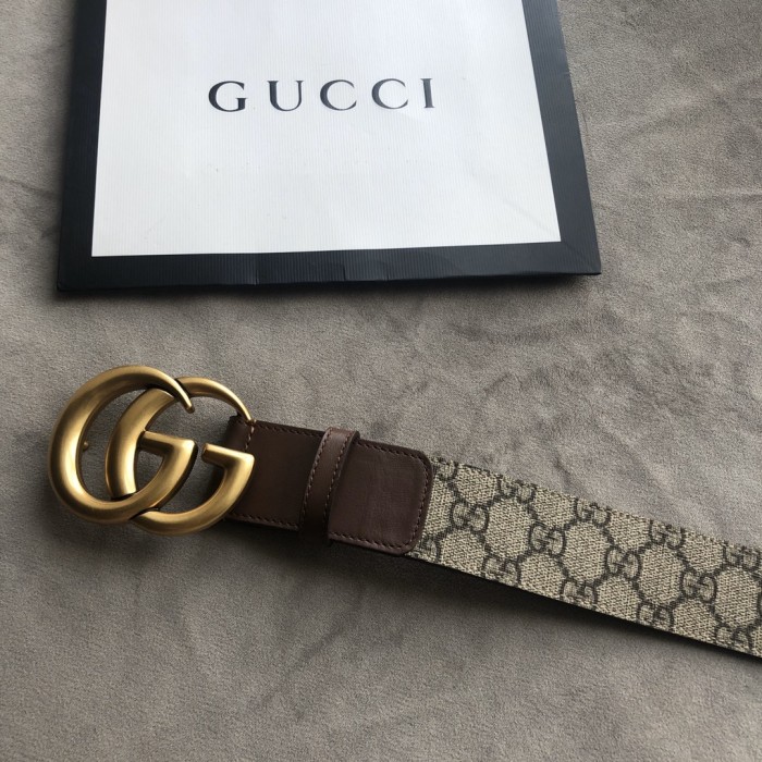 Gucci Men Womens Belt Luxury Brand Design Fashion Type with Original Box GG belt with Double G buckle