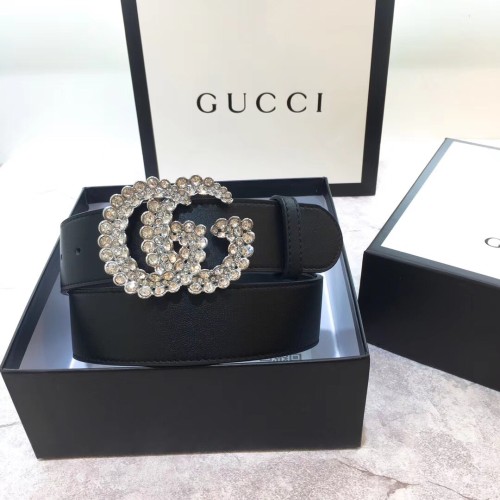 Gucci Womens Belt Luxury Brand Design Fashion Type with Original Box Leather belt with Double G buckle 582100 AP0IN 1081