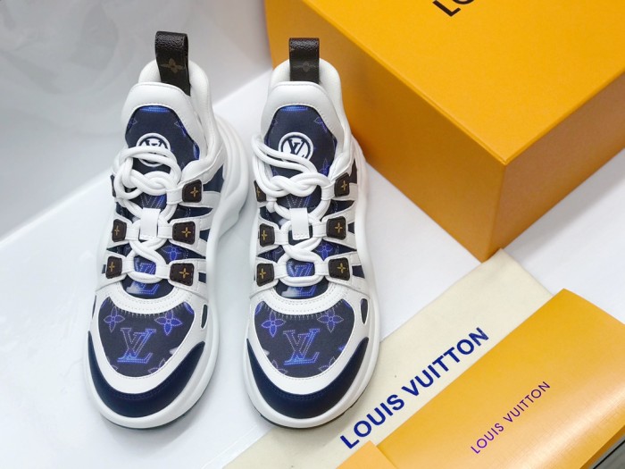 Louis Vuitton Women Shoes Sneakers Luxury Brand Design Fashion LV ARCHLIGHT SNEAKER with Original Box 1AAOWZ