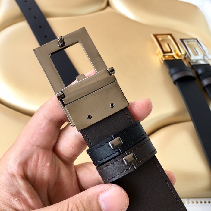Gucci Mens Belt Luxury Brand Design Fashion Type with Original Box Reversible belt with Square G buckle