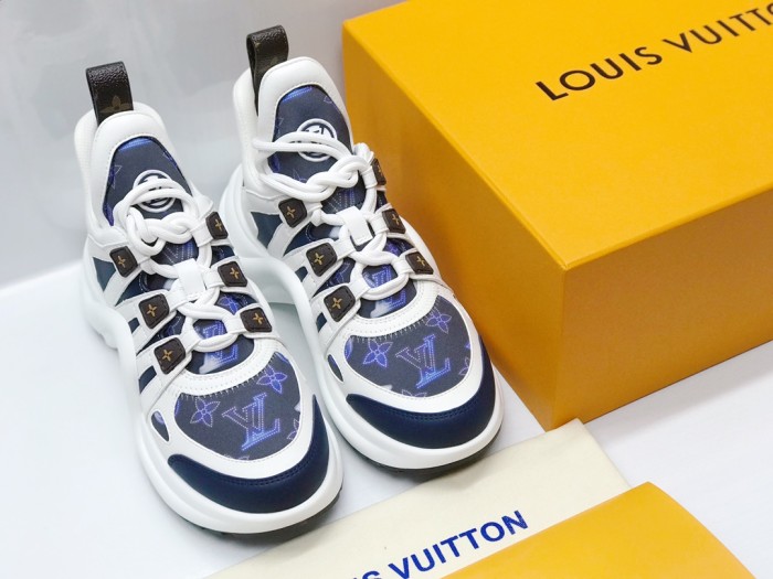 Louis Vuitton Women Shoes Sneakers Luxury Brand Design Fashion LV ARCHLIGHT SNEAKER with Original Box 1AAOWZ