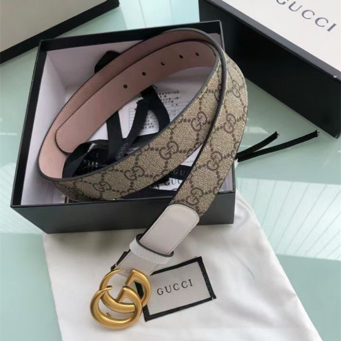 Gucci Womens Belt Luxury Brand Design Fashion Type with Original Box GG Marmont thin belt