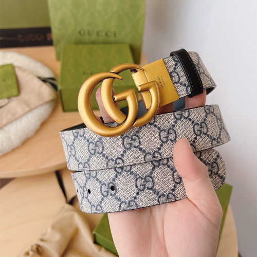 Gucci Men Womens Belt Luxury Brand Design Fashion Type with Original Box GG Marmont reversible belt