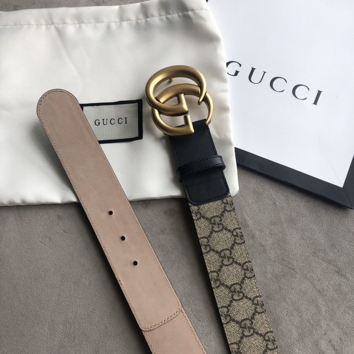 Gucci Men Womens Belt Luxury Brand Design Fashion Type with Original Box GG belt with Double G buckle