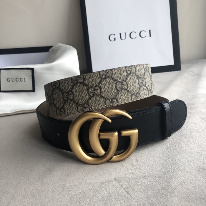 Gucci Men Womens Belt Luxury Brand Design Fashion Type with Original Box GG belt with Double G buckle