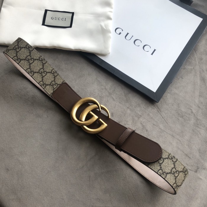 Gucci Men Womens Belt Luxury Brand Design Fashion Type with Original Box GG belt with Double G buckle