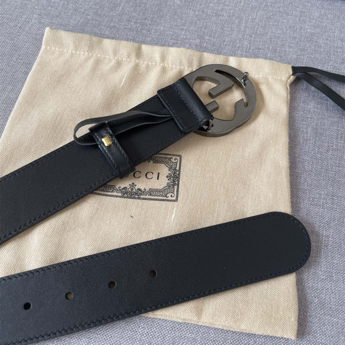 Gucci Men Womens Belt Luxury Brand Design Fashion Type with Original Box Leather belt with interlocking G