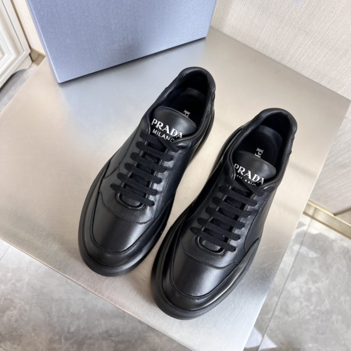 Prada Mens Shoes Casual Luxury Brand Breathable Sneakers with Original Box