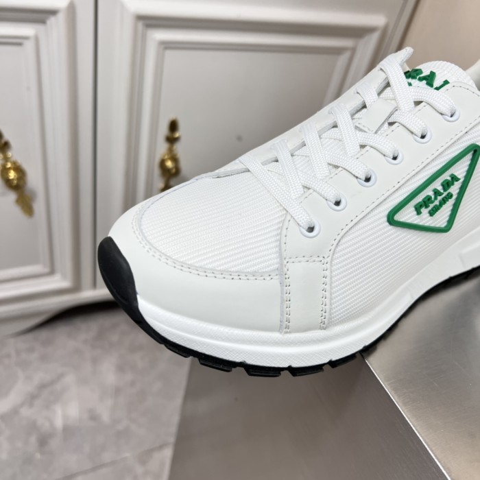 Prada Mens Shoes Casual Luxury Brand Breathable Sneakers with Original Box