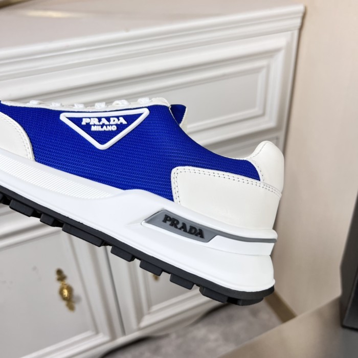 Prada Mens Shoes Casual Luxury Brand Breathable Sneakers with Original Box