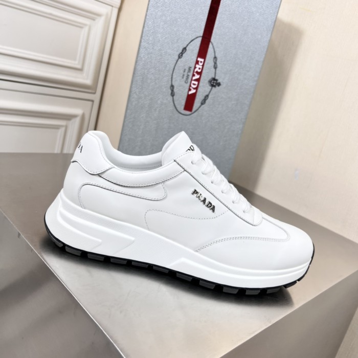 Prada Mens Shoes Casual Luxury Brand Breathable Sneakers with Original Box