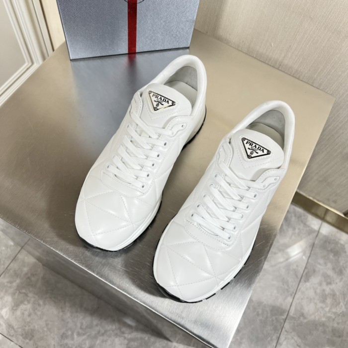 Prada Mens Shoes Casual Luxury Brand Breathable Sneakers with Original Box