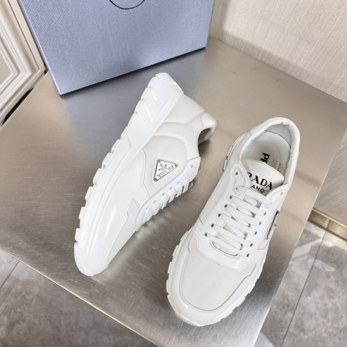 Prada Mens Shoes Casual Luxury Brand Breathable Sneakers with Original Box